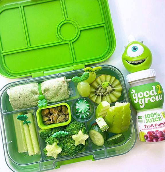 Lunch Box Set Family Gift Idea Green - Adult and Kids Lunch boxes